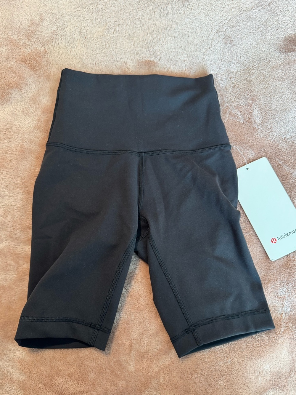 NWT Lululemon Wunder Train 8” High Rise Shorts, Black, Size 0
